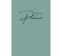 Undated yearly planner, Well-being journal, Goals tracker, Daily organiser, Gratitude journal: With space for monthly and weekly reflection: 81a59e
