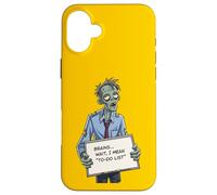 Undead Inside, Divertido Trabajo de Zombis, Humor, Daily Grind, Arte Genial Carcasa para iPhone 16 Plus