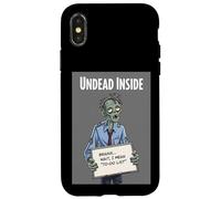 Undead Inside, Divertido Trabajo de Zombis, Humor, Daily Grind, Arte Genial Carcasa para iPhone X/XS