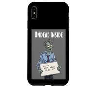 Undead Inside, Divertido Trabajo de Zombis, Humor, Daily Grind, Arte Genial Carcasa para iPhone XS MAX