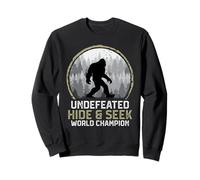 Undefeated Bigfoot Retro Vintage Sasquatch Men Women Funny Sudadera