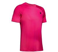 Under Armour 1351559-687 Heatgear Rush Camiseta SS20, Rosa Surge/Negro (687), L