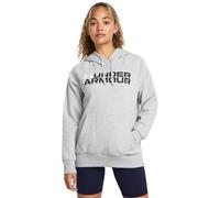 Under Armour 1386512-11-XS Rival - Sudadera con capucha de forro polar, color gris claro jaspeado, talla XS