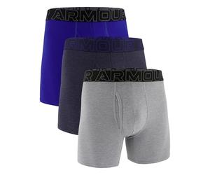 Under Armour 3-Pack Performance Cotton Boxer Brief, 6" Inseam, All-Day Comfort & Ultra-Soft Ropa Interior de Hombres Niños (Pack de 3)