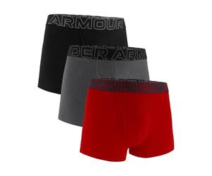 Under Armour 3-Pack Performance Cotton Trunks, Boxer Briefs with 3" Inseam, All-Day Comfort Ropa Interior de Hombres Hombre (Pack de 3)