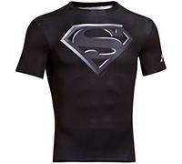 Under Armour Alter Ego Comp SS Camiseta Deporte, Hombre, Negro (Black), MD