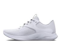 Under Armour Amour Charged Aurora 2 - Zapatillas de Entrenamiento para Mujer, Blanco Blanco Metálico Plata Cálida, 40.5 EU