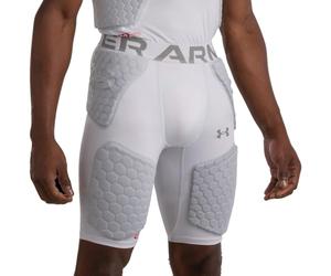 Under Armour Armadura para el día del Juego Pantalón de fútbol, Unisex, Blanco, L