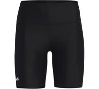 Under Armour Armour Bike Short Pantalones cortos de mujer, pantalones deportivos cortos para ir en bicicleta, color negro/blanco