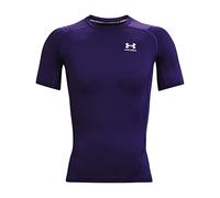 Under Armour Armour Heatgear Compression Short-Sleeve T-Shirt Manga Corta, Púrpura (500)/Blanco, Small para Hombre