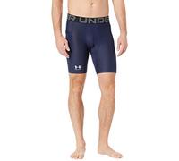 Under Armour Armour Heatgear - Pantalones Cortos de compresión para Hombre, Azul Marino Medianoche (410)/Blanco, XXX-Large Alto