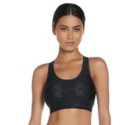 Under Armour Armour Mid Keyhole Graphic ropa deportiva de mujer para correr, sujetador deportivo para mujer con espalda cruzada y logotipo, mujer