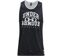 Under Armour Baseline Camiseta de tirantes reversible para hombre, negro/gris, L