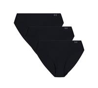 Under Armour Bikini elástico puro para mujer, ropa interior de microfibra, paquete de 3, Negro -, M