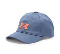 Under Armour Gorra Blitzing ajustable para niño, (044) Downpour Gray / Fire, talla única