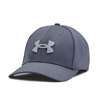 Under Armour Blitzing Cap Stretch Fit Caps, (044) Downpour Gray/Harbor Blue, S-M para Hombre