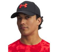 Under Armour Blitzing Cap Stretch Fit Gorro/Sombrero, (005) Negro/Rojo Racer, S/M para Hombre