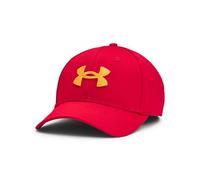 Under Armour Blitzing Cap Stretch Fit Gorro/Sombrero, (603) Rojo/Steeltown Gold, Medium/Large para Hombre