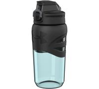 Under Armour Botella de agua con agarre de 18 onzas, cubierta de tapa profesional, agarre corporal de silicona, a prueba de roturas, resistente a las manchas y al olor, buena para niños, todos los