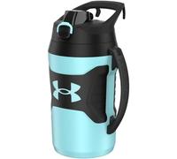 Under Armour Botella de agua de medio galón aislada, botella de agua aislada de 64 onzas con asa, jarra de agua deportiva, gancho de cerca, resistente a fugas, para béisbol, fútbol y más