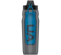 Under Armour - Botella Playmaker Squeeze 32Oz (950 ml), Unisex, Pitch Grey-Cruise Blue