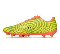 Under Armour Botines de fútbol Mach 1 Club unisex para adultos, (824) Electric Tangerine/Arden Green/High Vis Yellow, 11.5 Women/10 Men