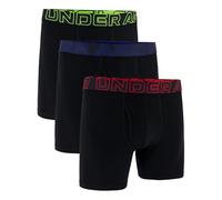 Under Armour Men's UA Performance Cotton 6" 3-Pack Boxerjock Ropa Interior, Negro/Negro/Negro, S para Hombre