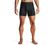 Under Armour Boxerjock Tech de 6 Pulgadas, Paquete de 2 Ropa Interior, Negro/Negro, XXXXXL para Hombre