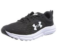 Under Armour Boy's Grade School Assert 10 Running Shoe, (001) Black/White/White, 4 Wide Big Kid