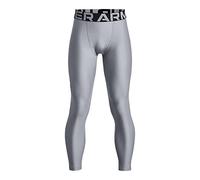Under Armour boys HeatGear Armour Leggings , Steel (035)/Black , Youth X-Small