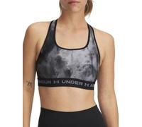 Under Armour Brasier con espalda cruzada para mujer, 0012 - Negro, Medium