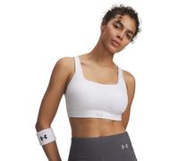 Under Armour Brasier deportivo de alto impacto sin esfuerzo para mujer, (100) blanco/gris halo, M/D-E
