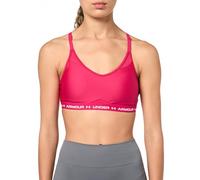 Under Armour Brasier Deportivo de bajo Impacto con Espalda Cruzada para Mujer, (681) Fucsia sombreado/Blanco, X-Small