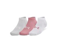 Under Armour Calcetines UA Essential de Corte bajo (3 Unidades) Bajos, Rosa Elixir, Medium Unisex Adulto