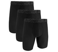 Under Armour Calzoncillos largos para hombre, paquete de 3 unidades - Performance Tech Mesh Long Boxer - Sólido 9 in, elástico, monocolor