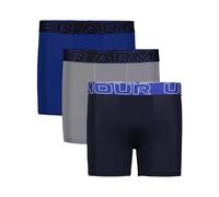 Under Armour Calzoncillos tipo bóxer de rendimiento para niños, ligeros y suaves y elásticos, Midnight Navy Multi paquete de tres, M