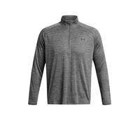 UNDER ARMOUR Camiseta de fitness para hombre UA Tech™ Textured con cremallera de ½ gris | XL