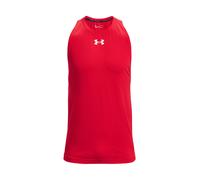 Under Armour UA Baseline Cotton Tank Camiseta de deporte para hombre, camiseta para hombre para jugar al baloncesto, color rojo/blanco/blanco