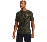 Under Armour Camiseta de manga corta ABC CAMO para hombre, color negro (001)/blanco, 3XL alto