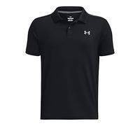 Under Armour Camiseta de Manga Corta para Chicos UA Performance Polo, Color Negro, Gris Pitch, XL - XXL, Negro Pitch Grey, XL-XXL