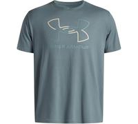 Under Armour Camiseta de Manga Corta para Hombre Global Foundation, (587) Jasper Blue/Khaki Base/Serpentine, Large