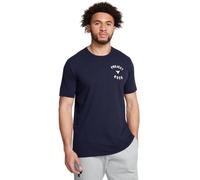 Under Armour Camiseta de manga corta Project Rock 7 para hombre, (410) Midnight Navy / White, Medium