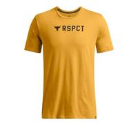 Under Armour Camiseta de Manga Corta Project Rock Respect para Hombre, (711) Amarillo Dorado/Negro, Large