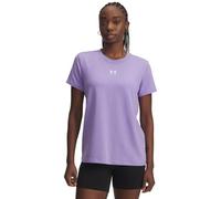 Under Armour Camiseta de Manga Corta Rival Core para Mujer, Transparente/Blanco, Large