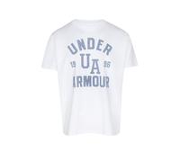 UNDER ARMOUR Camiseta de mujer UA Heavyweight Oversized Collegiate blanco | M