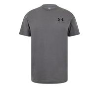 Under Armour Camiseta deportiva para hombre en el pecho izquierdo, súper suave, para entrenamiento y fitness, de secado rápido, con gráfico, transparente, XL