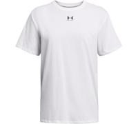 Under Armour Camiseta para mujer Campus Oversize SS, blanco y negro, L