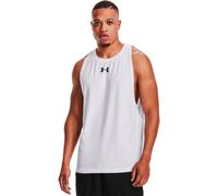 Under Armour UA Baseline Cotton Tank Camiseta de deporte para hombre, camiseta para hombre para jugar al baloncesto, color blanco/negro/negro