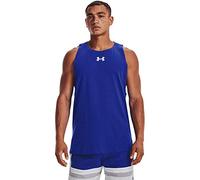 Under Armour Men's Standard Baseline Cotton Tank, (400) Royal / / White, Large