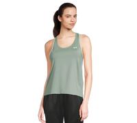 Under Armour Camiseta sin Mangas Tech Knockout para Mujer, (348) Verde sílice/Blanco, XXL